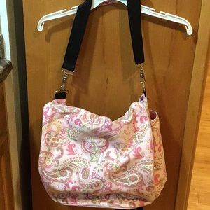 The Bumble Collection Jessica Pink Paisley Messenger Diaper Backpack Bag